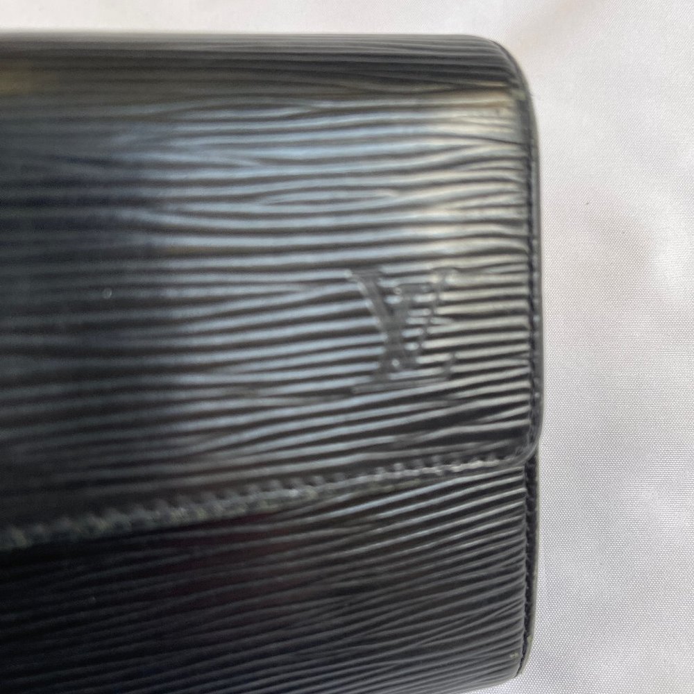 Auc Louis Vuitton Epi Leather black Snappy Vintage wallet/purse SP1028 - Picture 6 of 15
